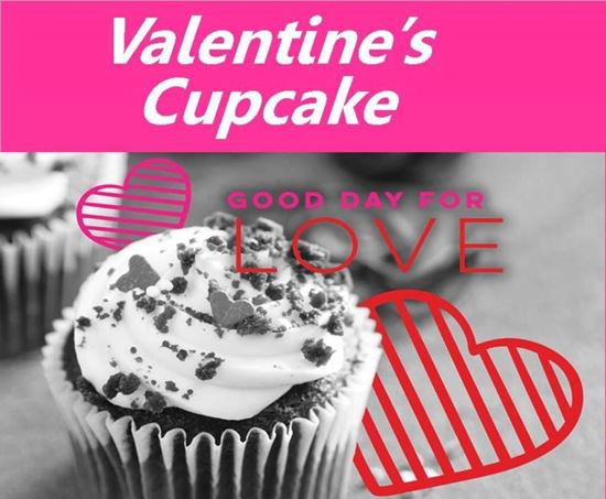 Picture of A Devil's Food Chocolate Valentine Cupcakes Package